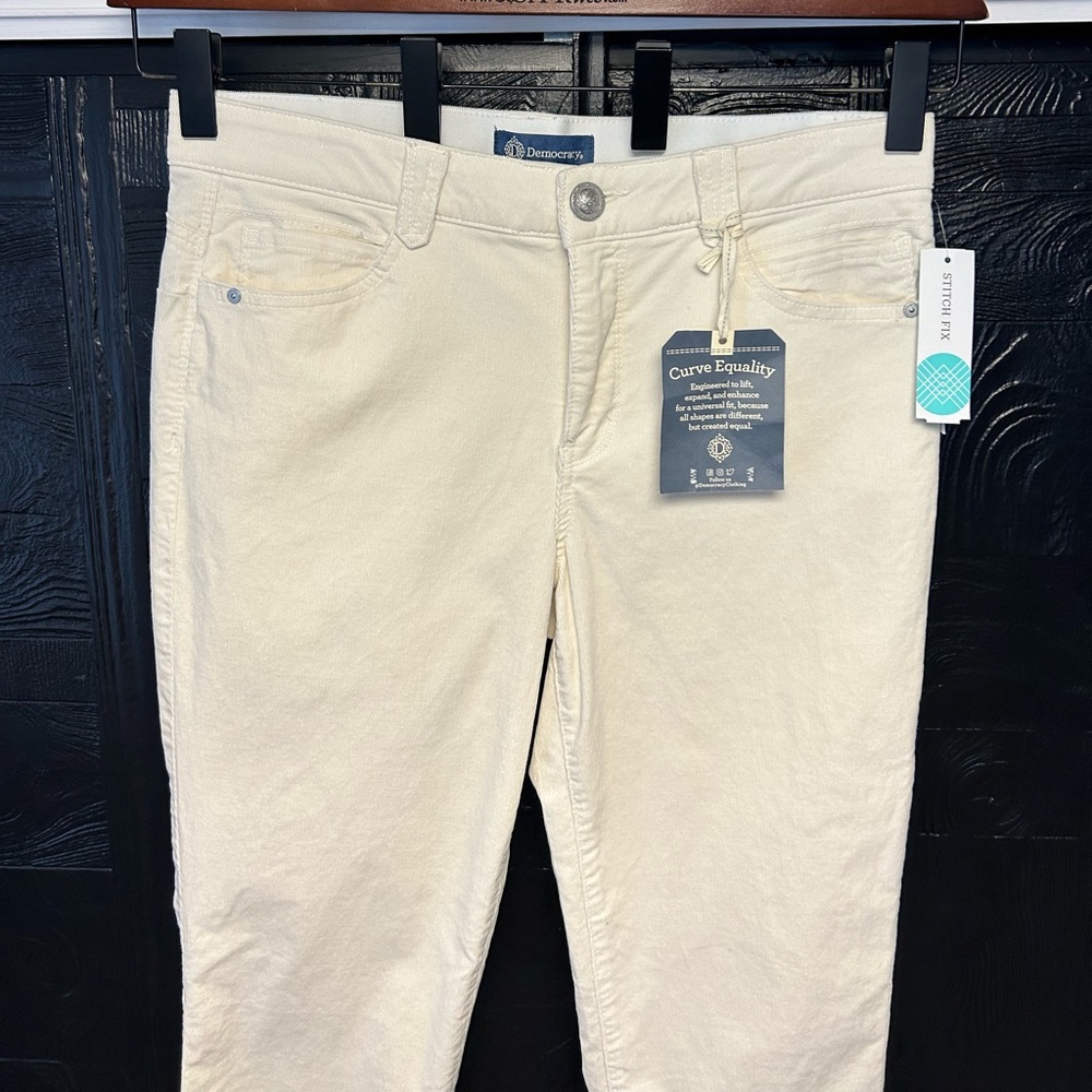 Democracy NWT Ab Solution‎ Natalie Straight Leg Corduroy Jeans Size 14 34x30 - Picture 4 of 16